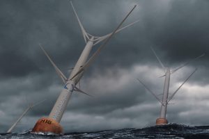 Contra-rotating floating turbines promise unprecedented scale and power