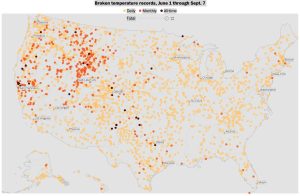 Extreme heat shattered 7,000 records this summer