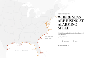 Sea Level Rise Growing in American South