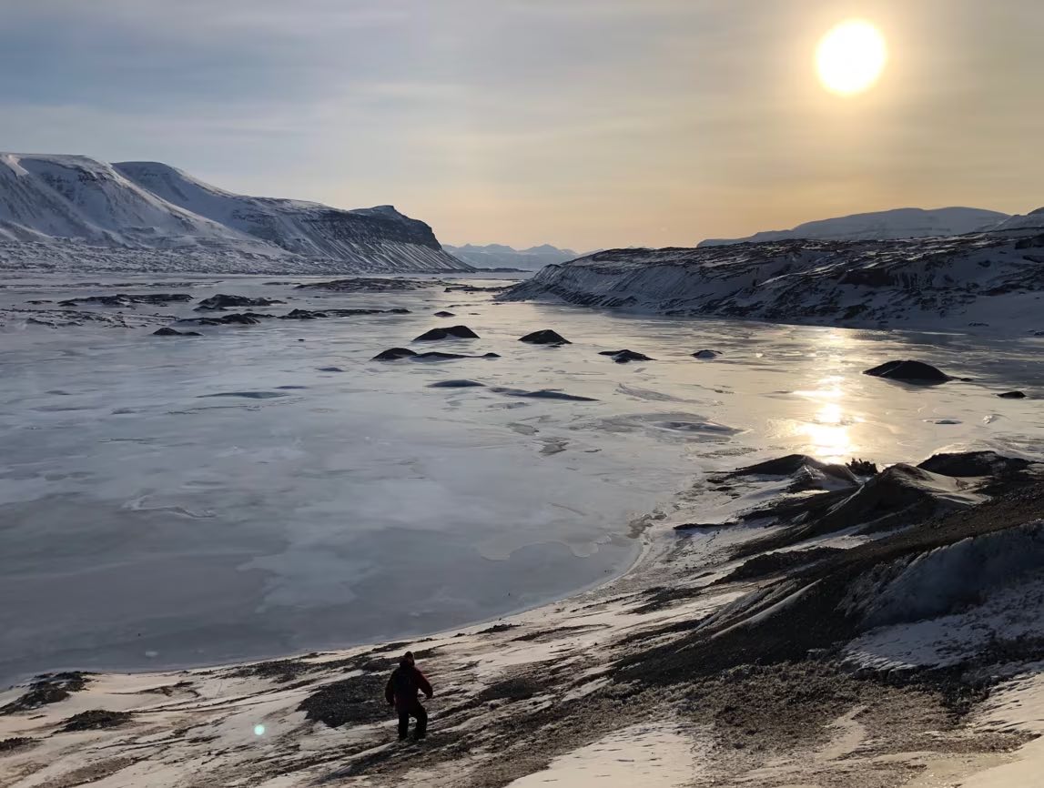 melting glaciers methane