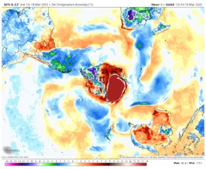 It’s 70 degrees warmer than normal in eastern Antarctica.