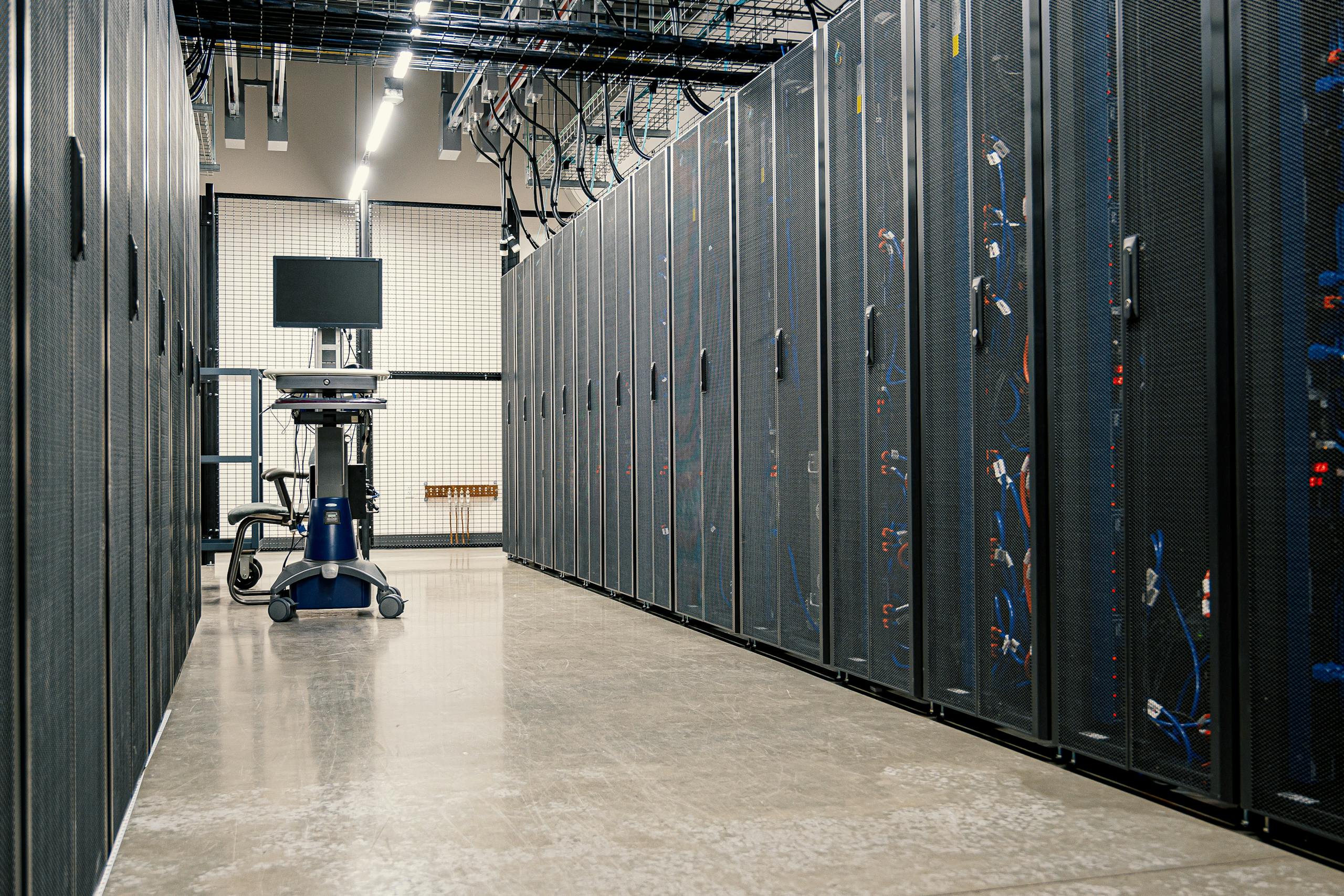 Server Racks on Data Center